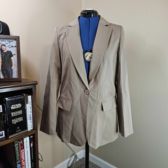 Cicybell Medium Khaki Sports Coat Blazer - Picture 1 of 9